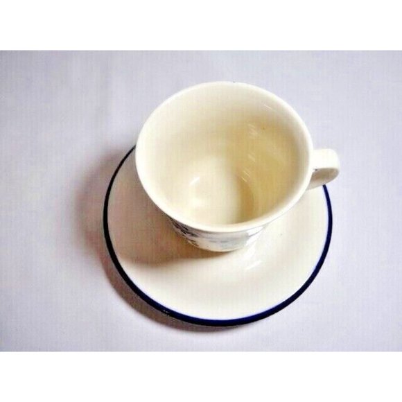 Sango Provence Blue Bouquet Japan 260 Porcelain Cup and Saucer Vintage 1984 - Picture 2 of 5